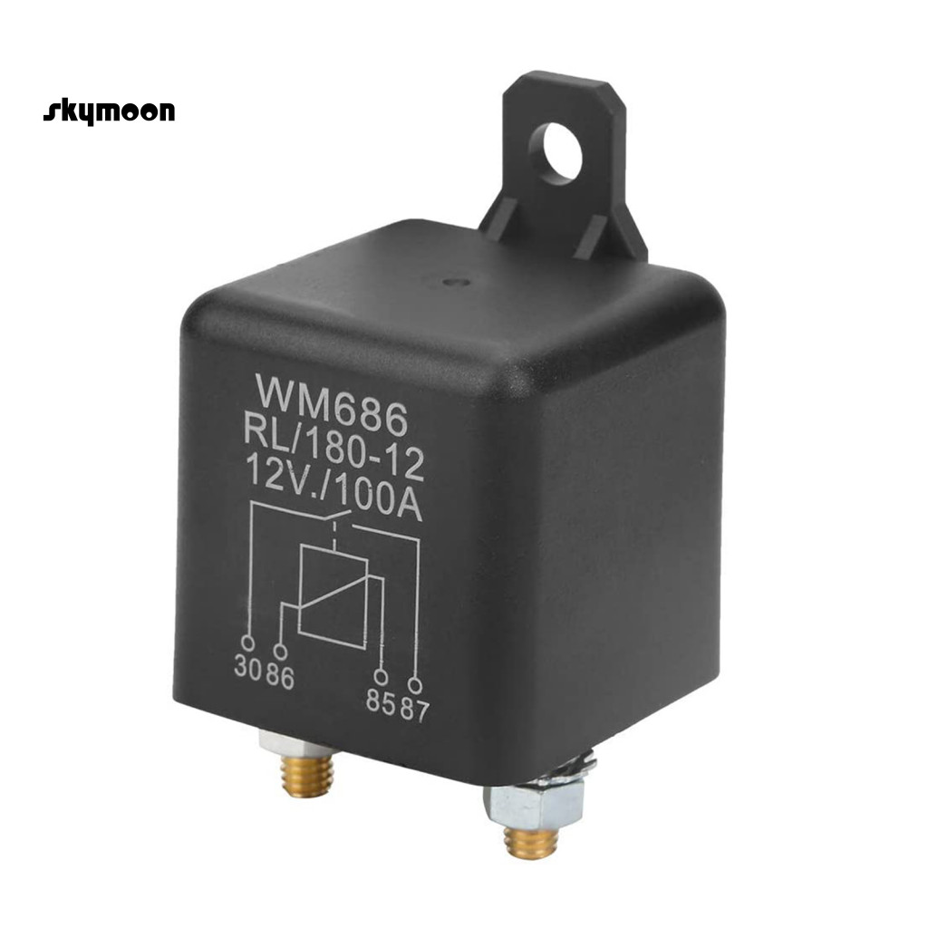 Skym* WM686 100A RL/180 12V DC ฝุ่นยานยนต์ Fused รถ Starter รีเลย์อุปกรณ์เสริม