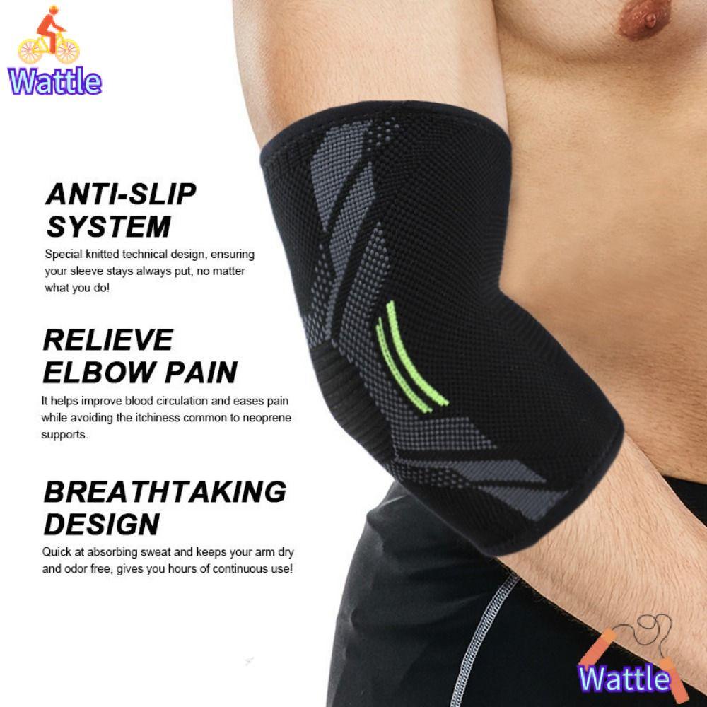 WATTLE Elbow Support Sports Gym Nylon Basketball Volleyball Arm Support Breathable Arm Sleeve