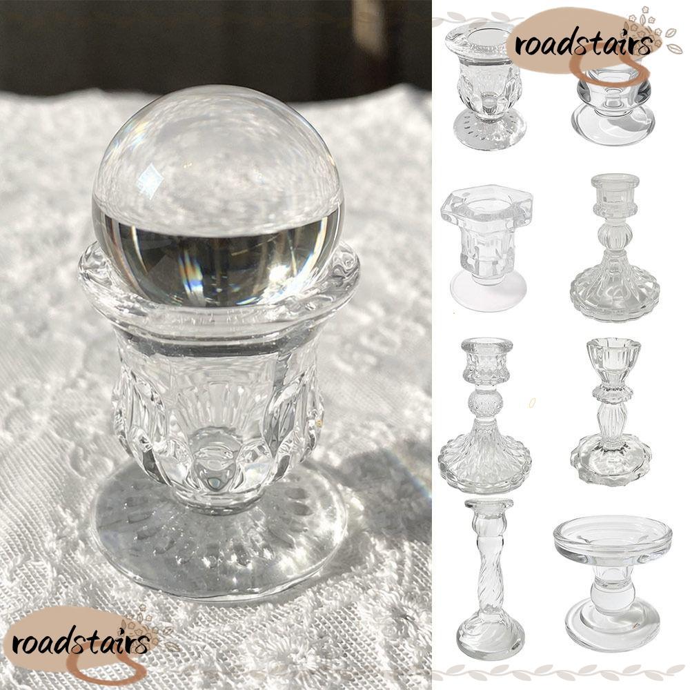 ROADSTAIRS ฐานลูกบอลคริสตัล, Craft Glass Sphere Holder,โมเดิร์นโปร่งใสการถ่ายภาพ Props ขาตั้งเครื่อง