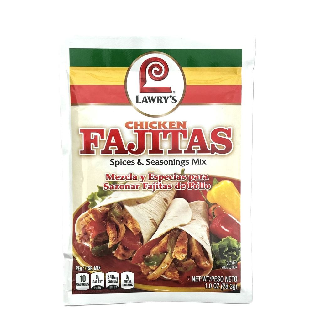 US นําเข้า Lawrys Fajitas/Taco/CHILI เม็กซิกัน Fajitas ผงปรุงรสผสม/56