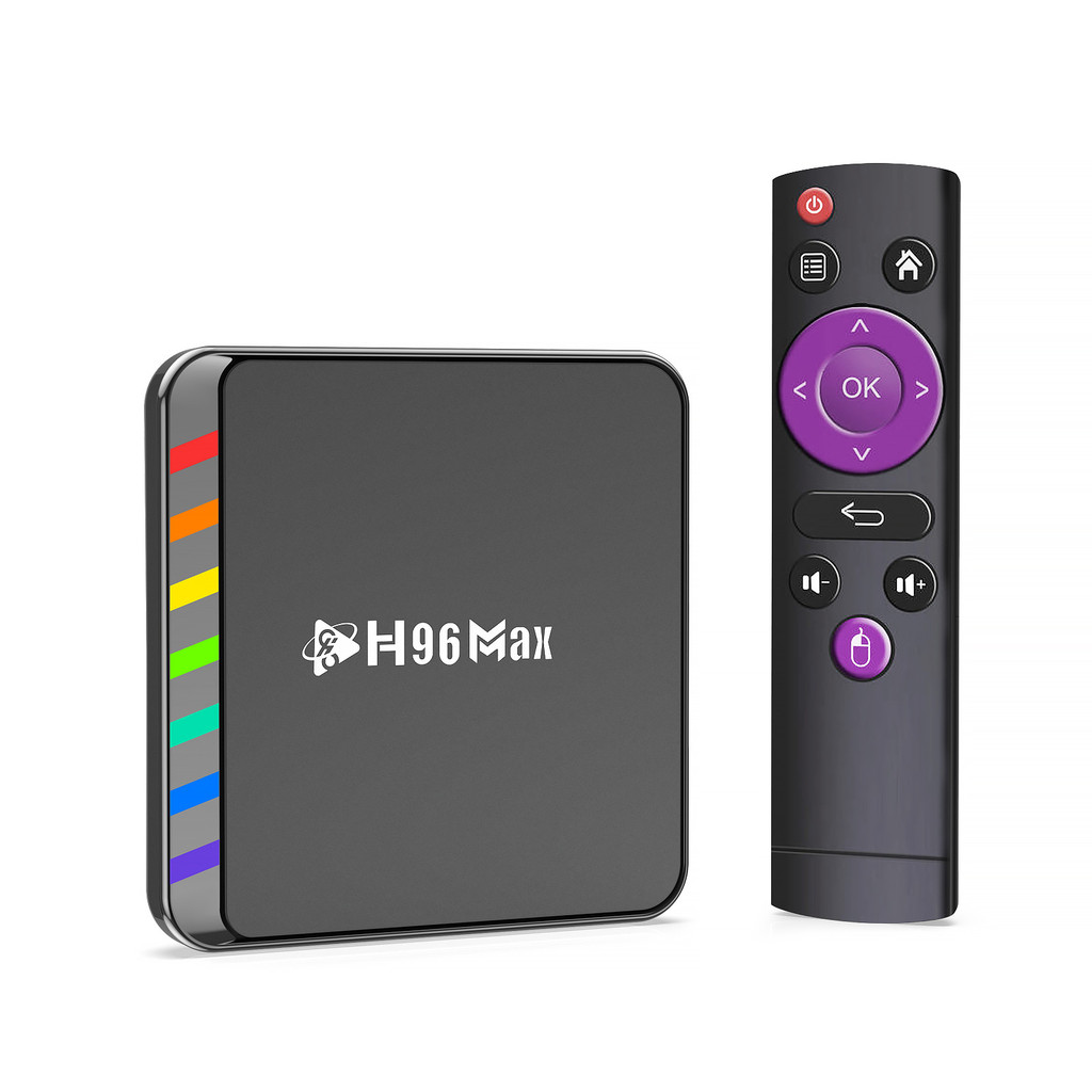 H96 max w2 ชุดกล่องด้านบน 4/64 Android11 S905W2 5G Dual Band WiFi บลูทูธ 4K tvbox