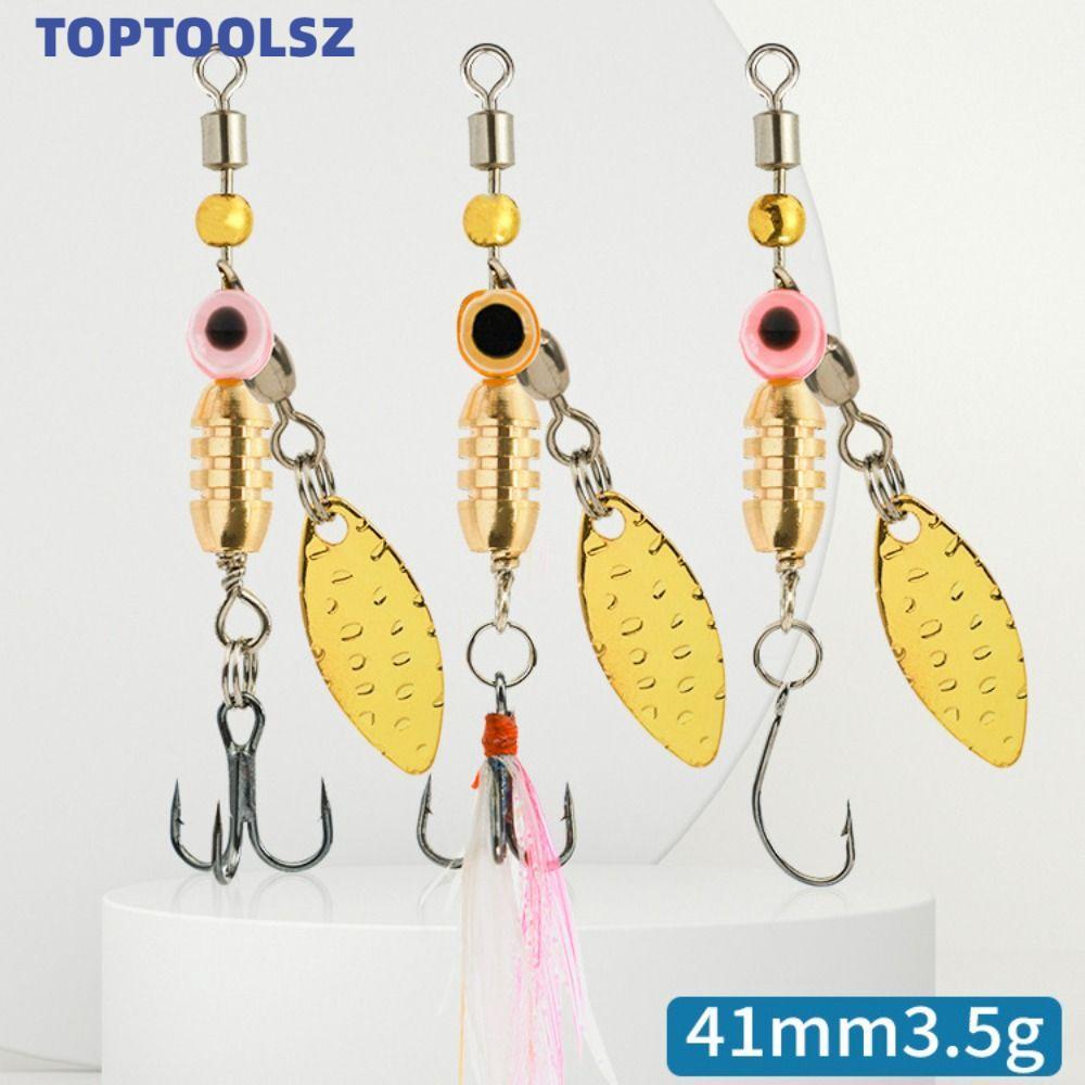 TOPTOOLS โลหะ VIB Lure, 3.5g Long Cast Lure หมุน Spinner เลื่อม, เหยื่อปลอมโลหะน้ําลึก Sinking VIB เหยื่อตกปลาทั้งหมดชั้น