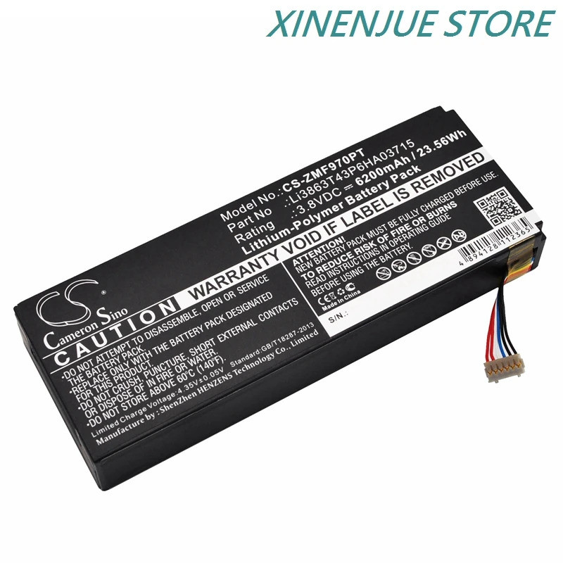 โปรเจคเตอร์ 3.8V/6200mAh แบตเตอรี่สําหรับ AT & T/Verizon S Pro 2,SPro2,Li3863T43P6HA03715,ZTE MF97V,