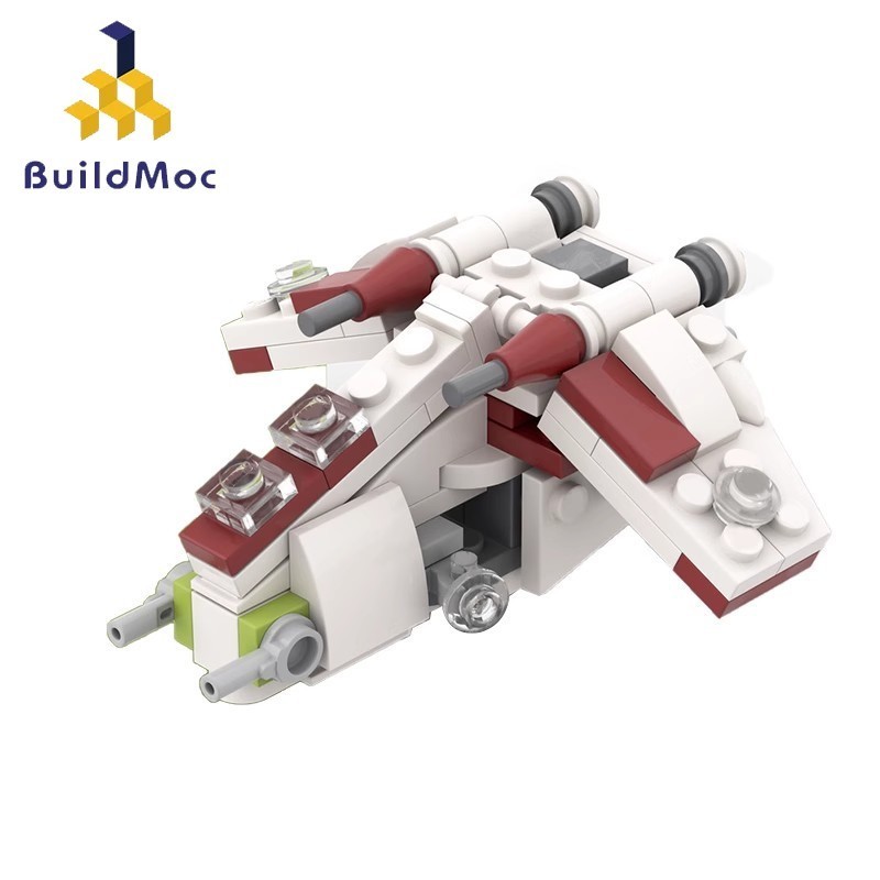 Star Wars Micro Republic Gunship Building Blocks ประกอบของเล่นสําหรับเด็ก 100 ชิ้นอิฐ MOC-42164