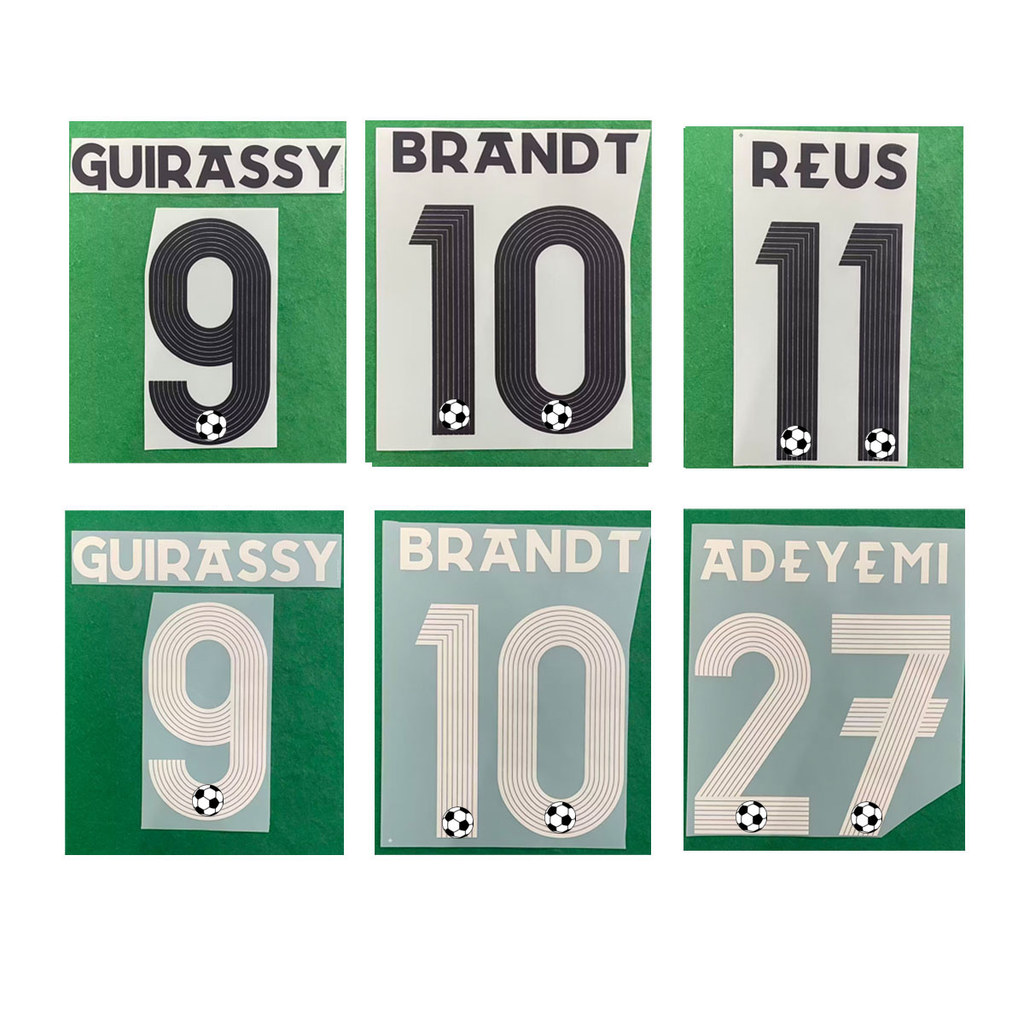2026 National Nameset 9 Guirassy 10 Brandt 11 Reus 14 Beier 8 F.Nmecha Heat Transfer ป้ายแพทช์ฟุตบอล