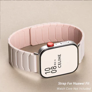 สายซิลิโคนแม่เหล็กสําหรับ Huawei Watch Fit 4/4 Pro Fit 5/5Pro Breathable สายรัดข้อมือฤดูหนาวสําหรับ Huawei Fit 3 2 1