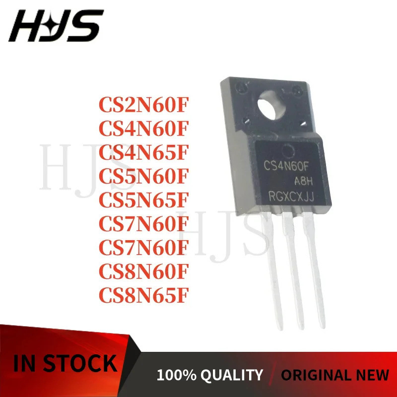 10PCS 100% และคุณภาพ CS7N65F CS5N65F CS7N60F CS8N60F CS2N60F CS8N65F CS4N60F CS4N65F CS4N60F CS4N60F