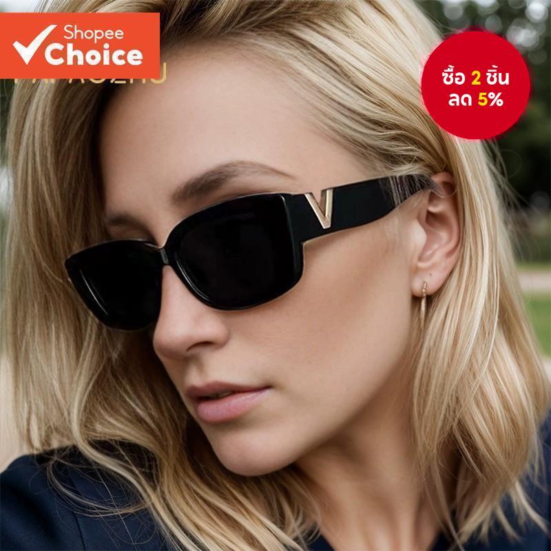 แว่นกันแดดทรงสี่เหลี่ยมผืนผ้าสีทองวินเทจ - โล่ป้องกันรังสี ไม่จํากัดเพศ ยูวี400 สําหรับทุกวัน ขับรถและกลางแจ้ง