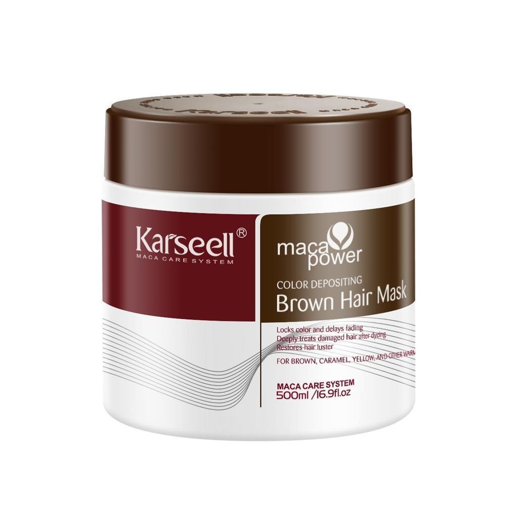 KarseellHairColorDepositingConditioner,BrownHairMaskforColoredHair,ProfessionalRefreshesBrownColor&T