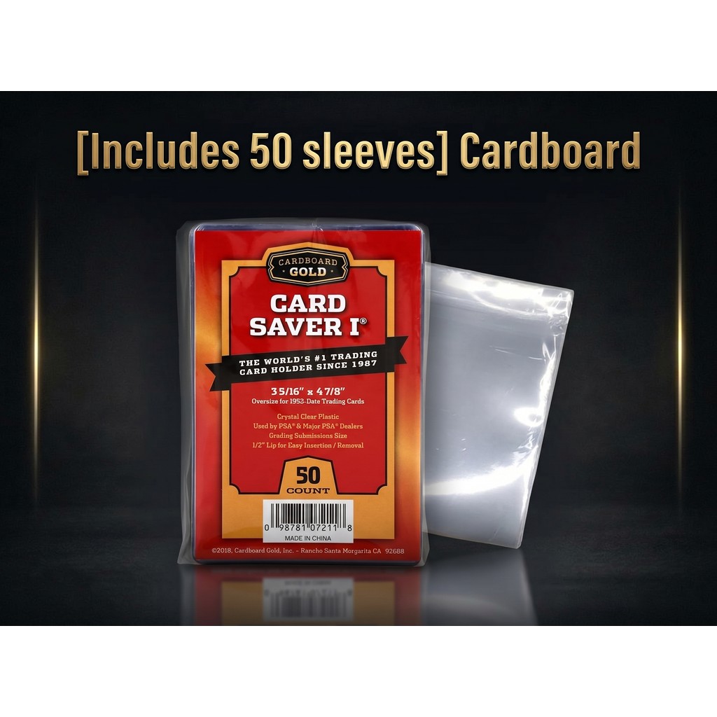 [Includes 50 sleeves] Cardboard Gold Card Saver 1 - 50 sleeves set for PSA submission, imported, 1 s