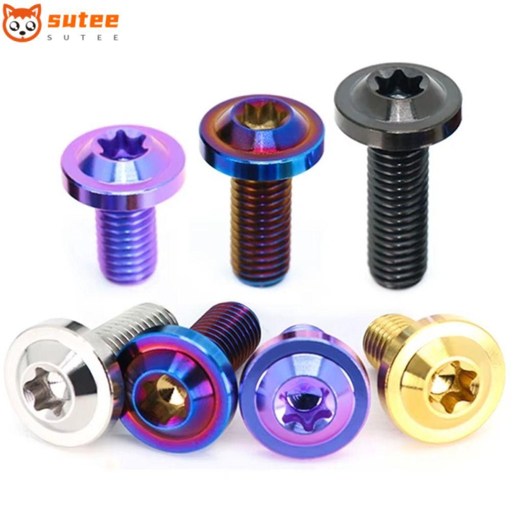 SOTEE สลักเกลียวไทเทเนียม, M6x15 พร้อมสกรูหัว Torx หัว Torx คุณภาพสูง M6x20 M6x10 สกรูไทเทเนียม