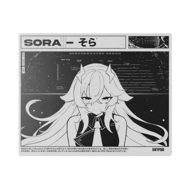 Skypad Skypad 3.0 SHINY SORA แผ่นรองเมาส์กระจกนิรภัยเกมสําหรับเล่นเกม FPS เฉพาะรุ่นสําเนาขนาดใหญ่ K0