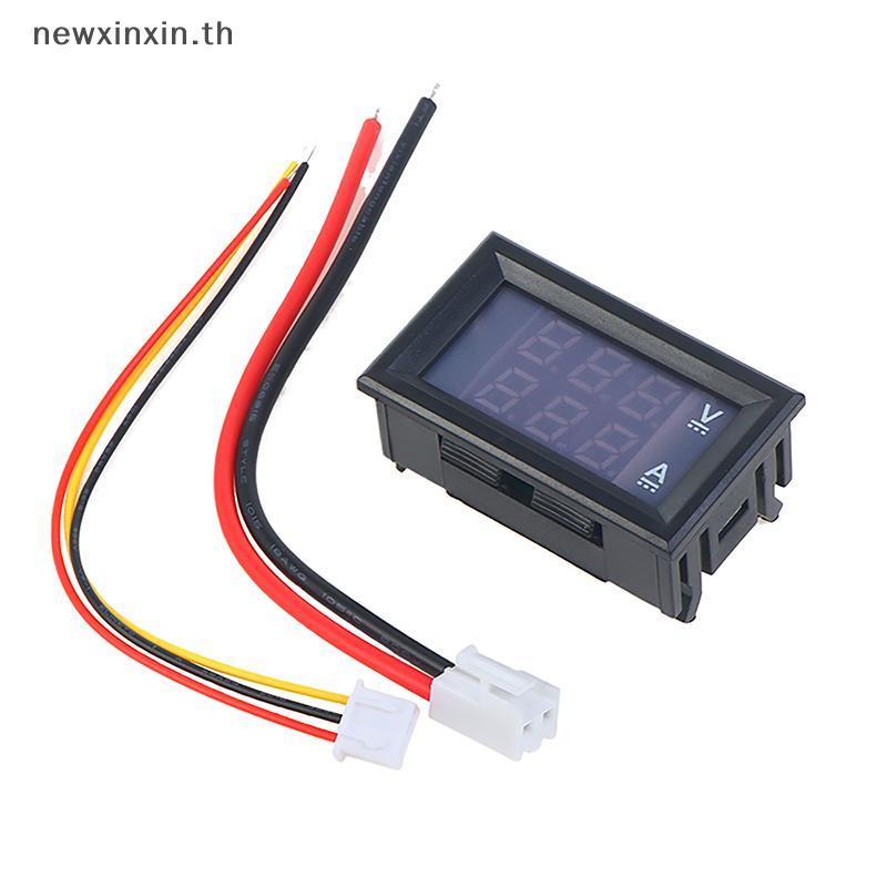 ^N^ 0.28"led DC0-100V 10A โวลต์มิเตอร์แบบดิจิตอลแอมป์มิเตอร์ 2 In1 เครื่องทดสอบมัลติมิเตอร์เครื่องตร