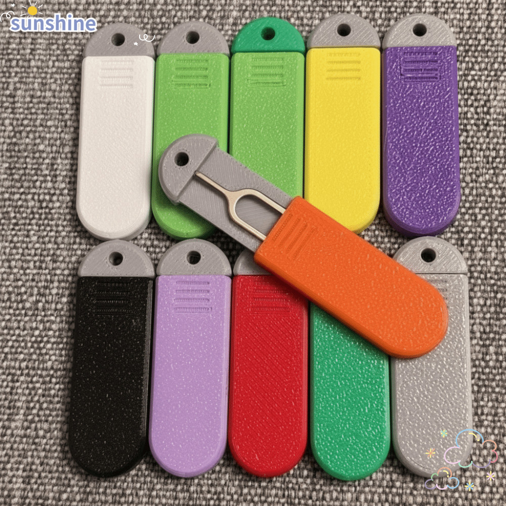 SSUNSHINE ซิมการ์ด Ejector Pin กล่องเก็บ,พร้อมพวงกุญแจ Universal SIM Card Ejector เครื่องมือ,ทุกวันพ