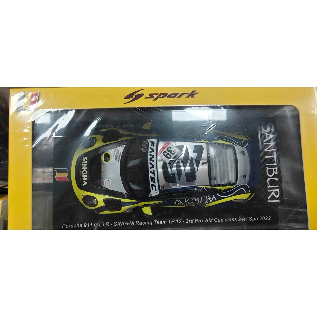 Spark 1 43 Porsche 911 GT3 R- SINGHA Racing Team TP 12; Bambe; 2022; ปอร์เช่; 24H สปา . .
