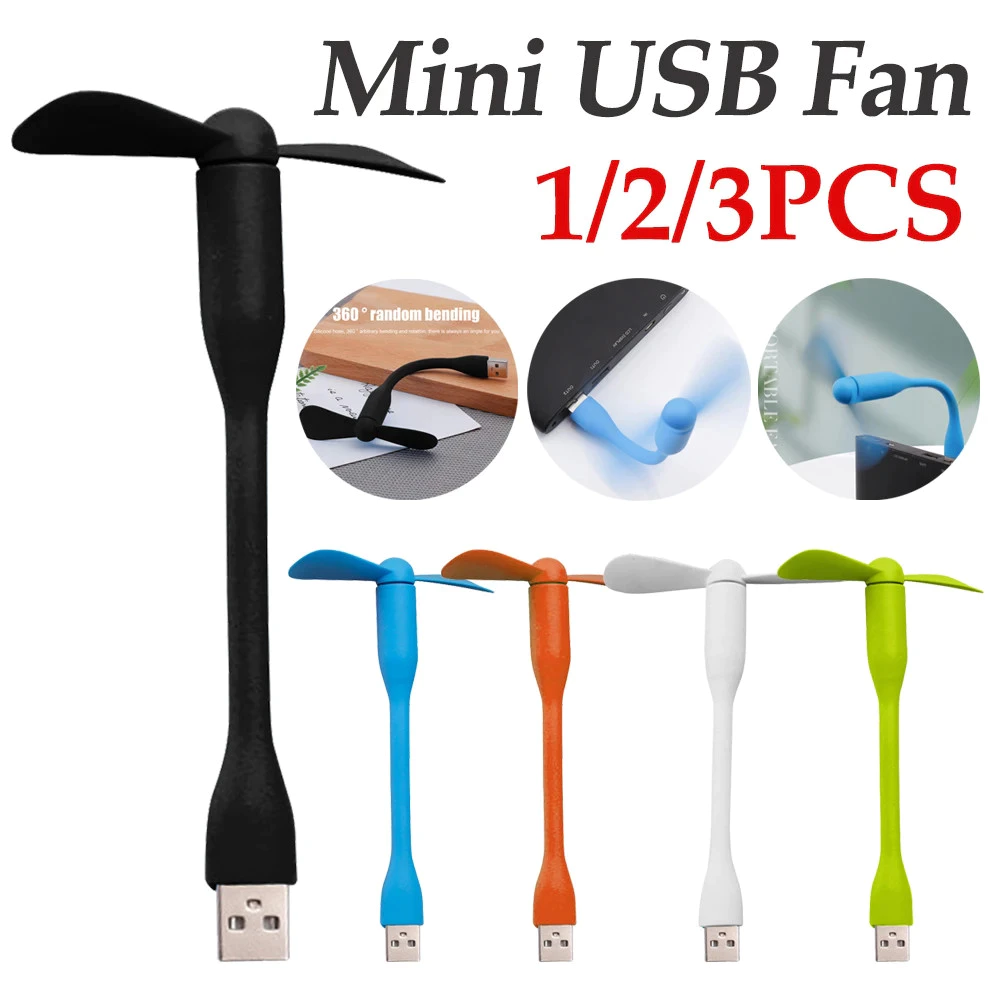 พัดลม USB ขนาดเล็ก แบบพกพาสำหรับ Power Bank คอมพิวเตอร์ โน้ตบุ๊ก
