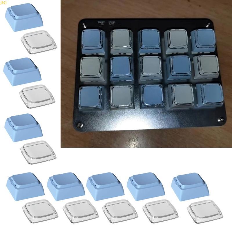 Jia 8PCS XDA Profile PBT + PC Keycaps สําหรับการพิมพ์ที่สะดวกสบายและเพิ่มแป้นพิมพ์สุนทรียศาสตร์สําหร