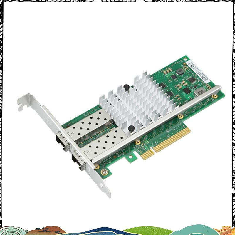 Super X520-DA2 การ์ดเครือข่าย X520-DA2 10GbE การ์ดเครือข่ายพอร์ตคู่ Dual + พอร์ต PCI Express X8 ไฟเบ