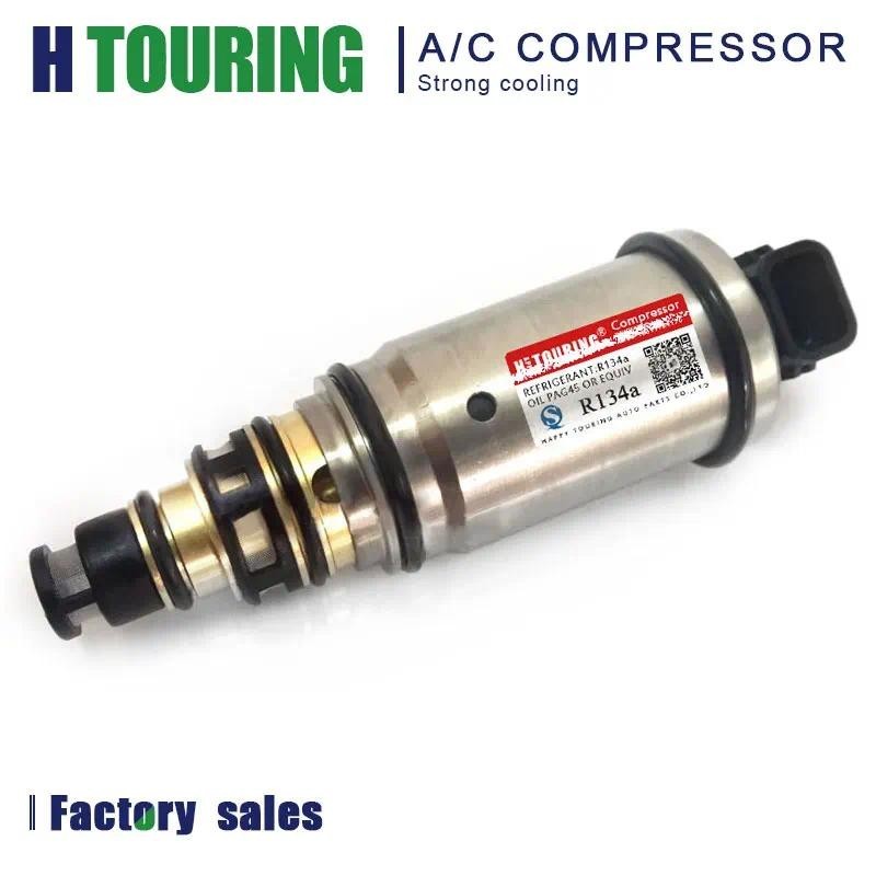AC A/C เครื่องอัดอากาศอิเล็กทรอนิกส์ Solenoid วาล์วควบคุมสําหรับรถยนต์ KIA K3 K4 K5 Hyundai IX35 San