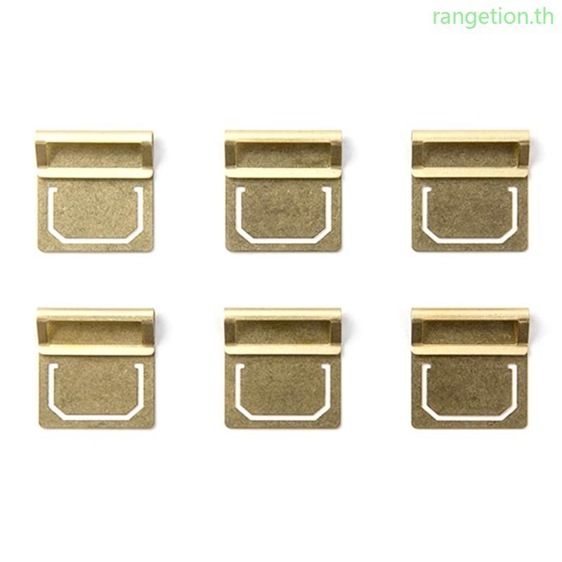 RAN 6 ชิ้นที่คั่นหนังสือโบราณโลหะ Fixing คลิปเอกสาร Organiser คลิปสําหรับคนรักหนังสือและสะสมการอ่านแ