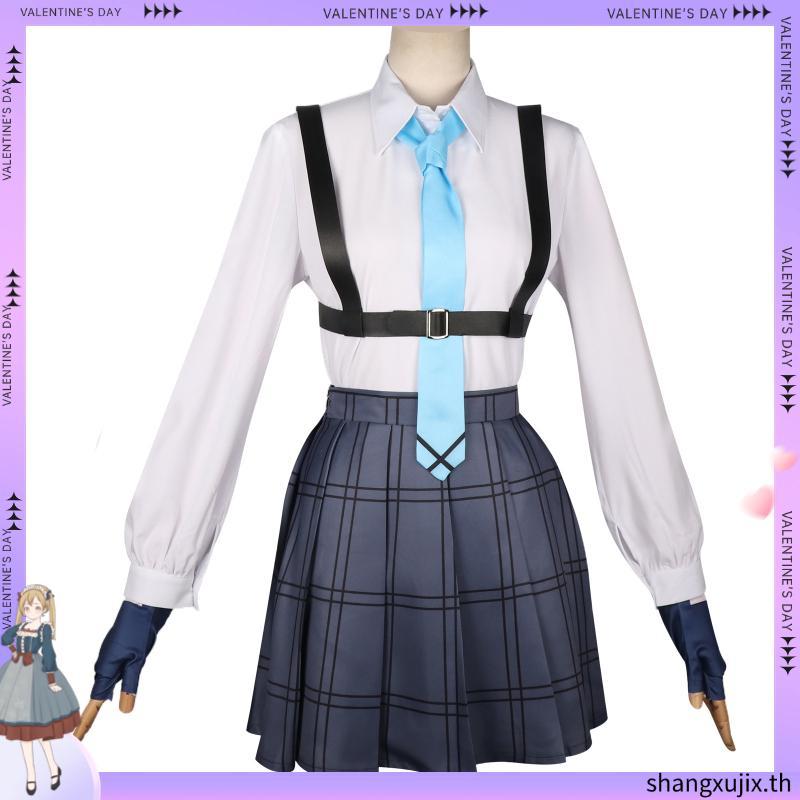 Acg Blue Archive Takanashi Hoshino ชุดยูนิฟอร์มคอสเพลย์ ชุดปาร์ตี้ฮาโลวีน