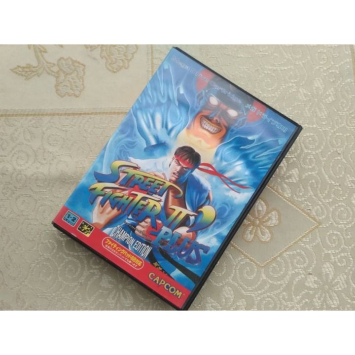 [การ์ดเกม Xiaobawang] การ์ด Sega MD ดั้งเดิม < Street Fighter 2 PLUS > 12 Street Fighter 90s อาเขตผล