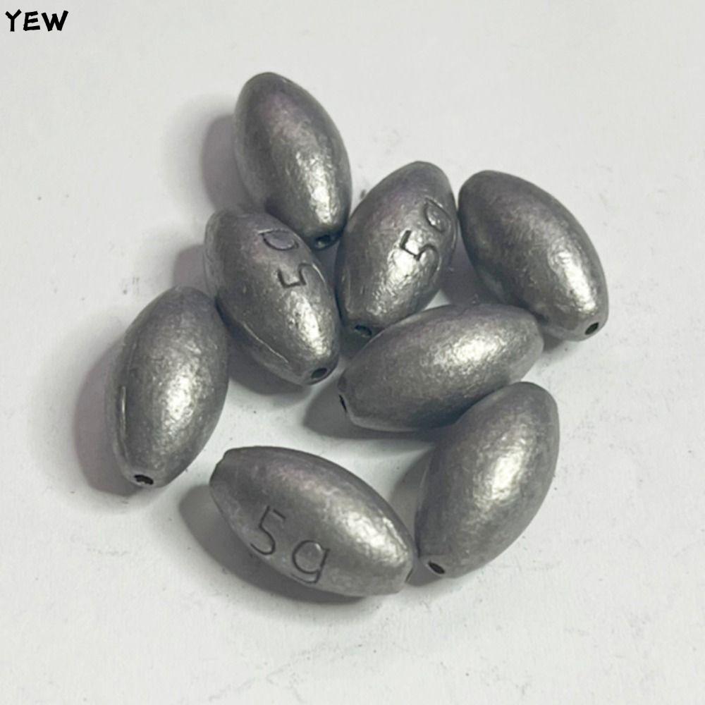 YEW 20 ชิ้น Sinkers ตะกั่ว 0.4g-4g ทรงมะกอก ใช้ตกปลาคาร์พและ luder แบบหยอดว่าง