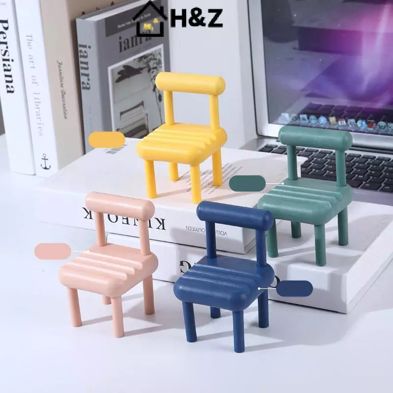 H&Z เก้าอี้พับจิ๋ว 1:12 สำหรับบ้านตุ๊กตา thumbnail 8