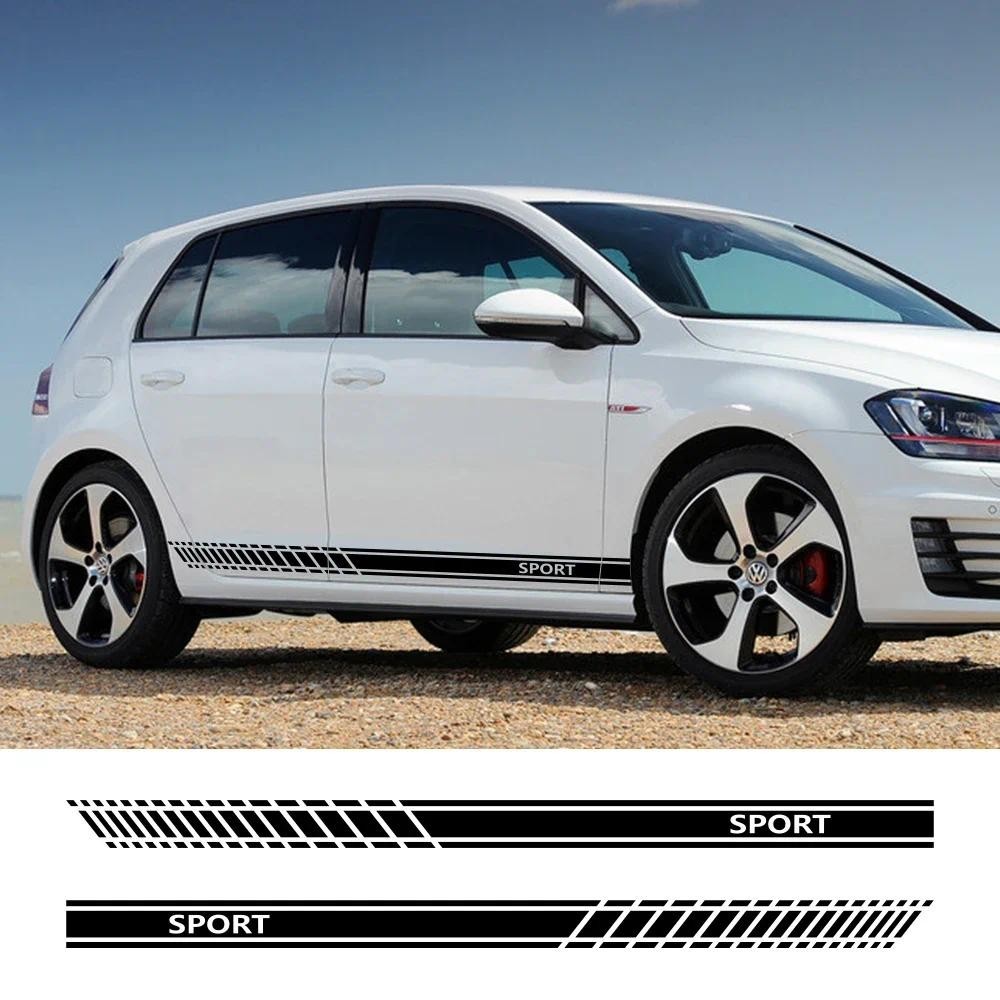 กีฬารถประตูด้านข้างกระโปรงลายสติกเกอร์ GTI Auto อุปกรณ์เสริมสําหรับ Volkswagen VW Golf 7 5 4 3 6 2 1