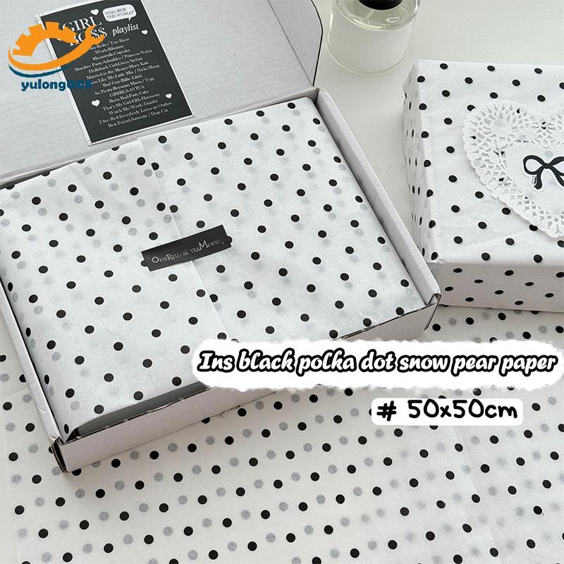[MR] Polka Dot Sydney Paper Hand-Kneaded Paper Bouquet กระดาษห่อดอกไม้ กระดาษห่อดอกไม้ เค้กเบเกอรี่ 
