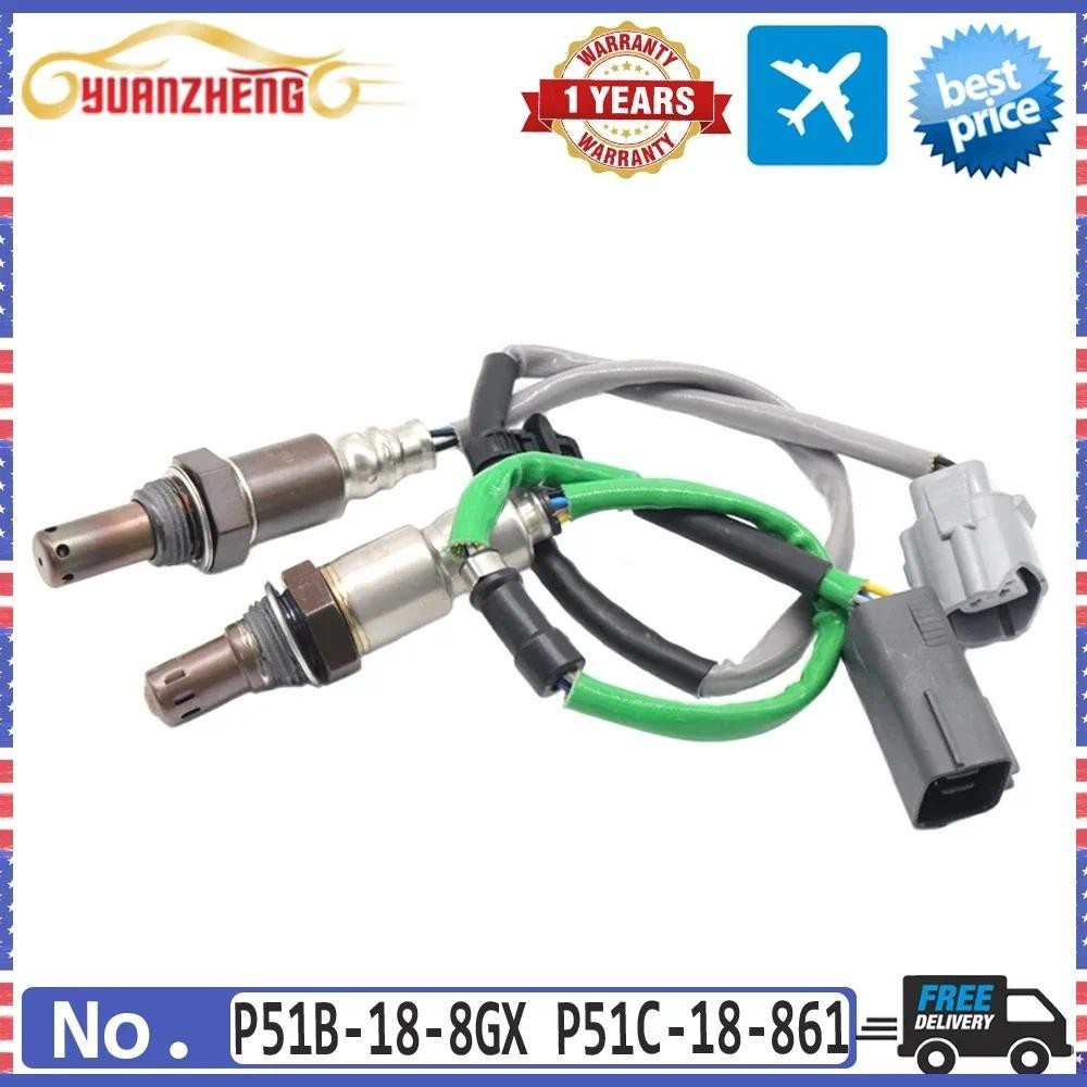 2X P51B-18-8GX P51C-18-861 ต้นน้ํา Downstream รถ Air การใช้ Ratio Lambda O2 02 เซนเซอร์ออกซิเจนสําหร
