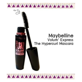 แท้ ระวังปลอม 🔥maybelline hypercurl volum’ express mascara เมย์เบลลีน เดอะ ไฮเปอร์เคิร์ล มาสคาร่า ขนาดพกพา 4.5 มล