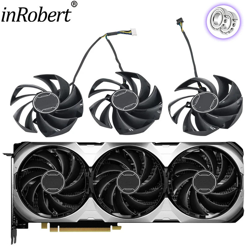สําหรับ MSI GeForce RTX 4070 4070S 4070Ti 4070TiS VENTUS 3X กราฟิกการ์ดพัดลม 87 มม.PLD09210B12HH GPU