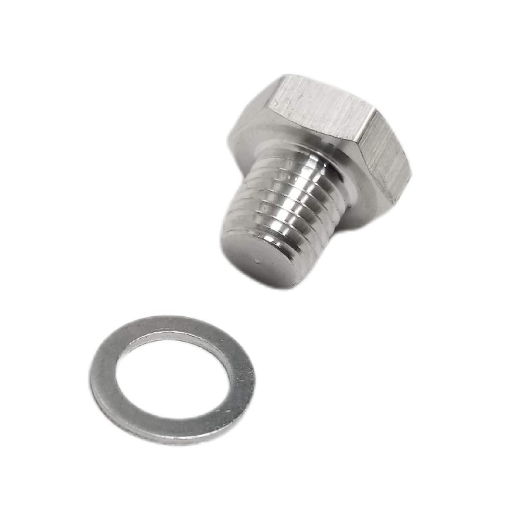 M12 1.5 LS Coolant เซ็นเซอร์อุณหภูมิปลั๊กหัวกระบอกน้ําอลูมิเนียม Hex Plug ด้ายเมตริก LS Swap LS1 LSX