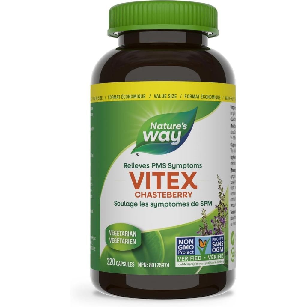Natures Way Vitex Chasteberry – อาหารเสริมสมุนไพรช่วยบรรเทา PMS Symptoms, Normalize ฮอร์โมนและอาการเ