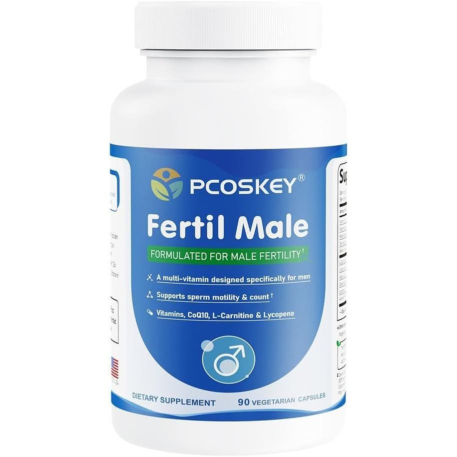 พีคอสคีย์® FertilMale | อาหารเสริมภาวะเจริญพันธุ์สําหรับผู้ชายสําหรับการเคลื่อนไหวของอสุจิและนับ | ว