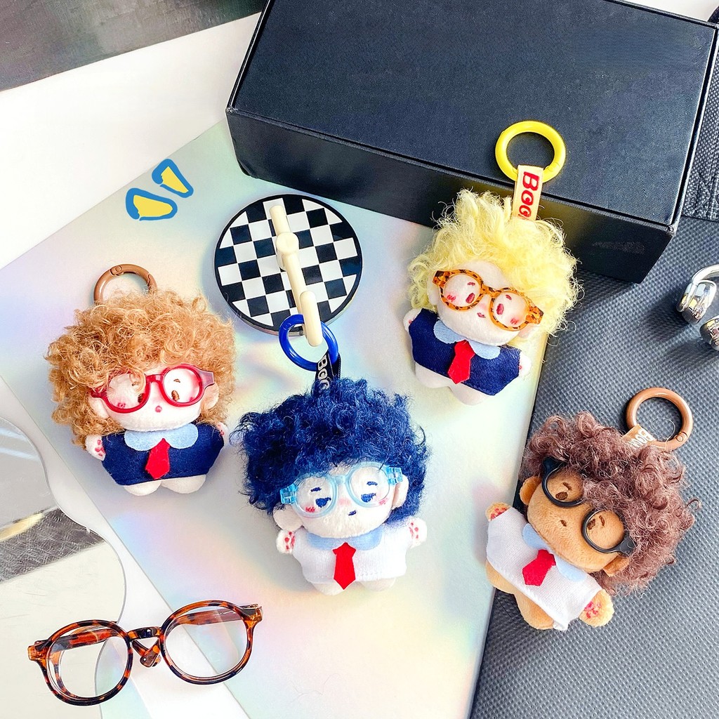 น่ารักหัวระเบิดแว่นตาตุ๊กตาจี้กระเป๋าเป้สะพายหลังสร้างสรรค์จี้ของขวัญรางวัล SP167