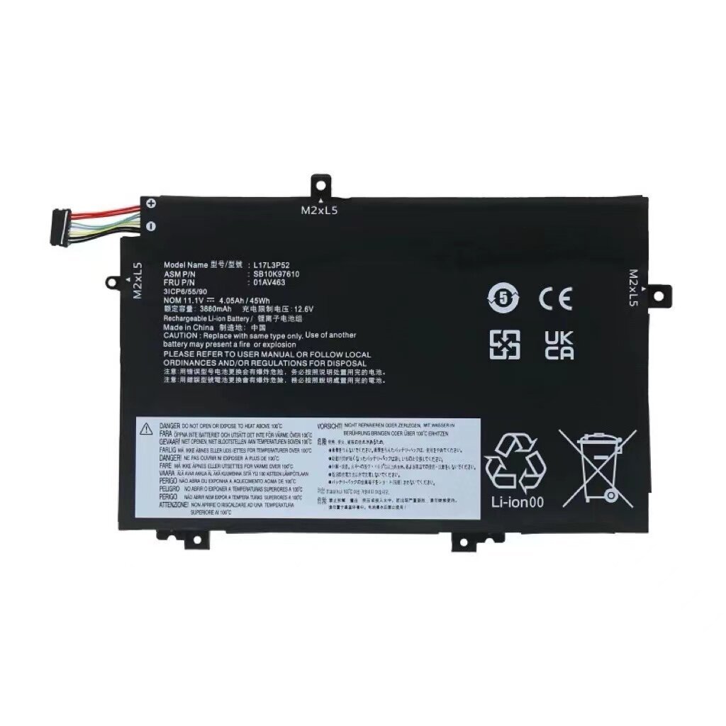 Applicable to the new Lenovo L480 L490 L580 L14 01AV465 L17L3P52 L17M3P54 battery