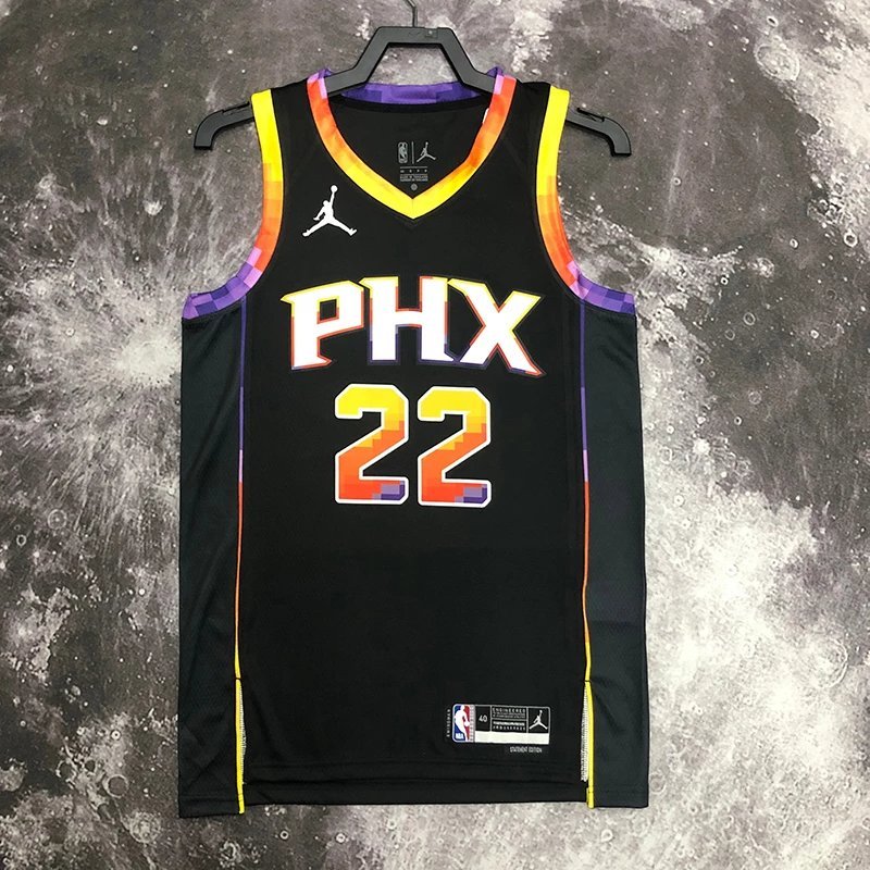 SW Edition NBA23 Game Season Suns jordan Airman Limited Edition No. 22 Ayton Jersey เสื้อบาสเกตบอลชา
