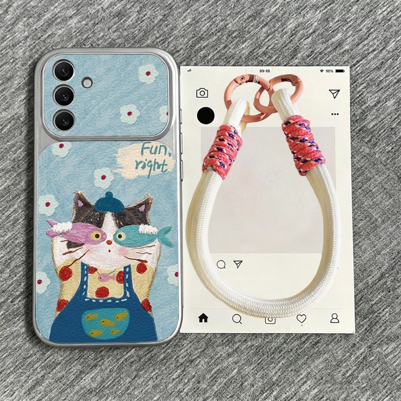เคสโทรศัพท์หนัง For Samsung A56 A55 A54 A52 A36 A35 A26 A25 A17 A16 A15 A13 A07 A06 A05 CuteCase เคสกันกระแทก