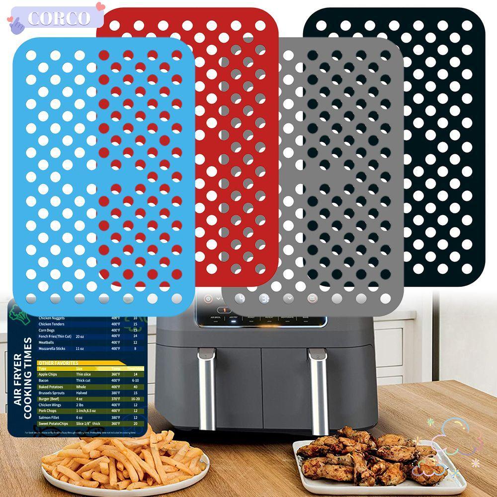 CORCO Air Fryer Mat เตาอบอุปกรณ์เสริมสี่เหลี่ยมผืนผ้าสําหรับ Ninja DZ201 Foodi สําหรับ Ninja Foodi D