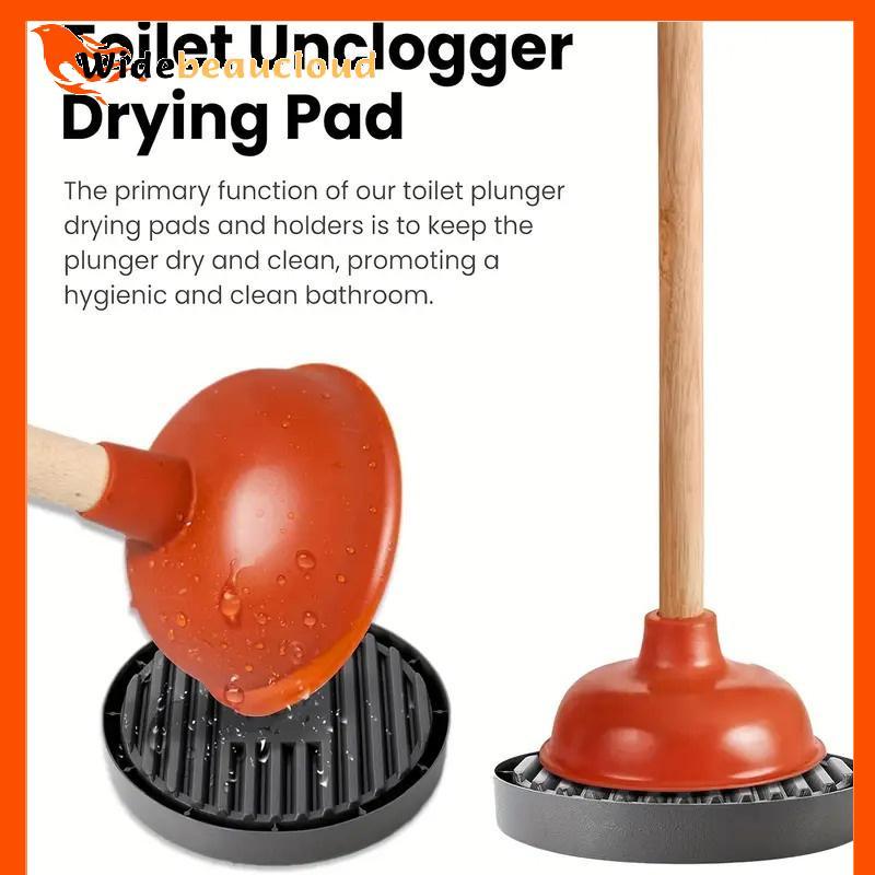 Widebeaucloud ห้องน้ํา Plunger ผู้ถือ Generic Plunger ถาด Plunger ผู้ถือจับหยดทําความสะอาดง่าย Plung