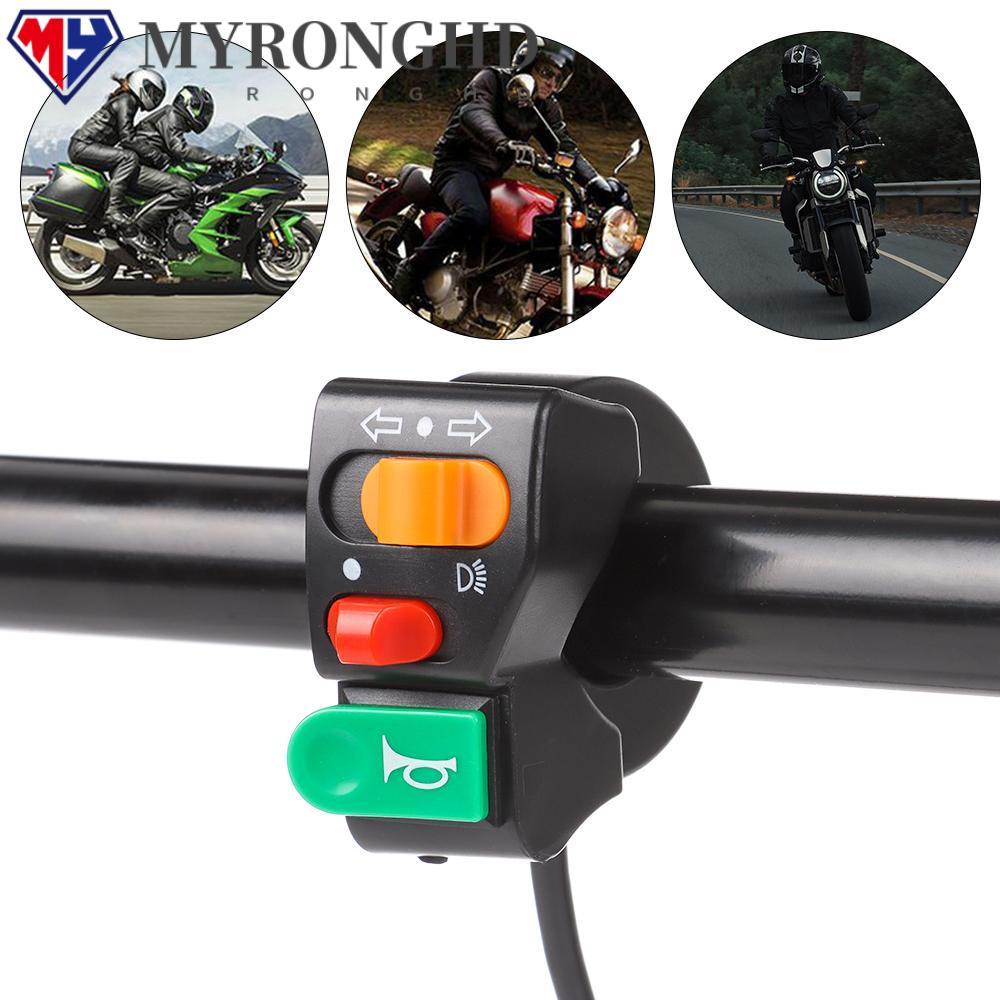 MYRONGHD E-bike Switch ทนทานทาซ้าย Handle Light Horn 3 In 1