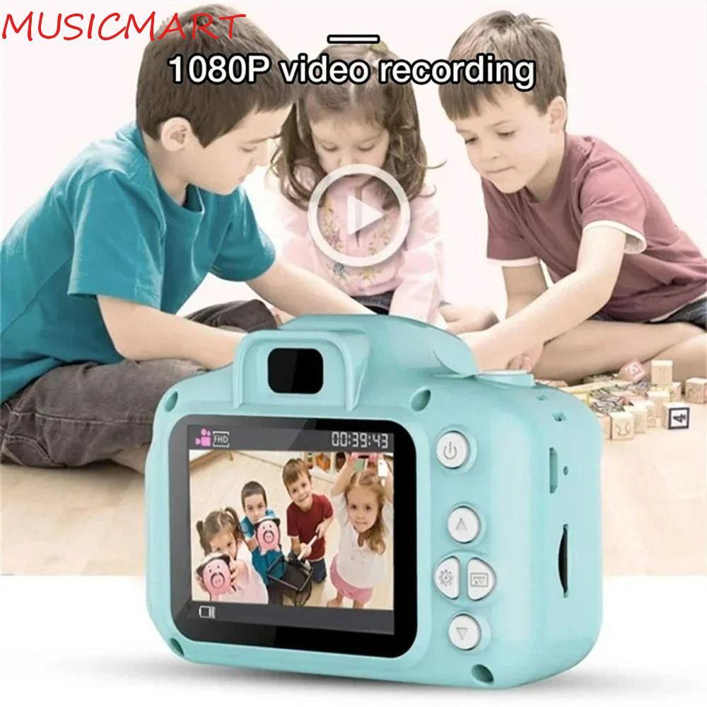 MUSICMART Mini Children Camera, X2 ถ่ายรูปเด็ก Mini Digital Camera, Video Camera HD Kids Camera Self