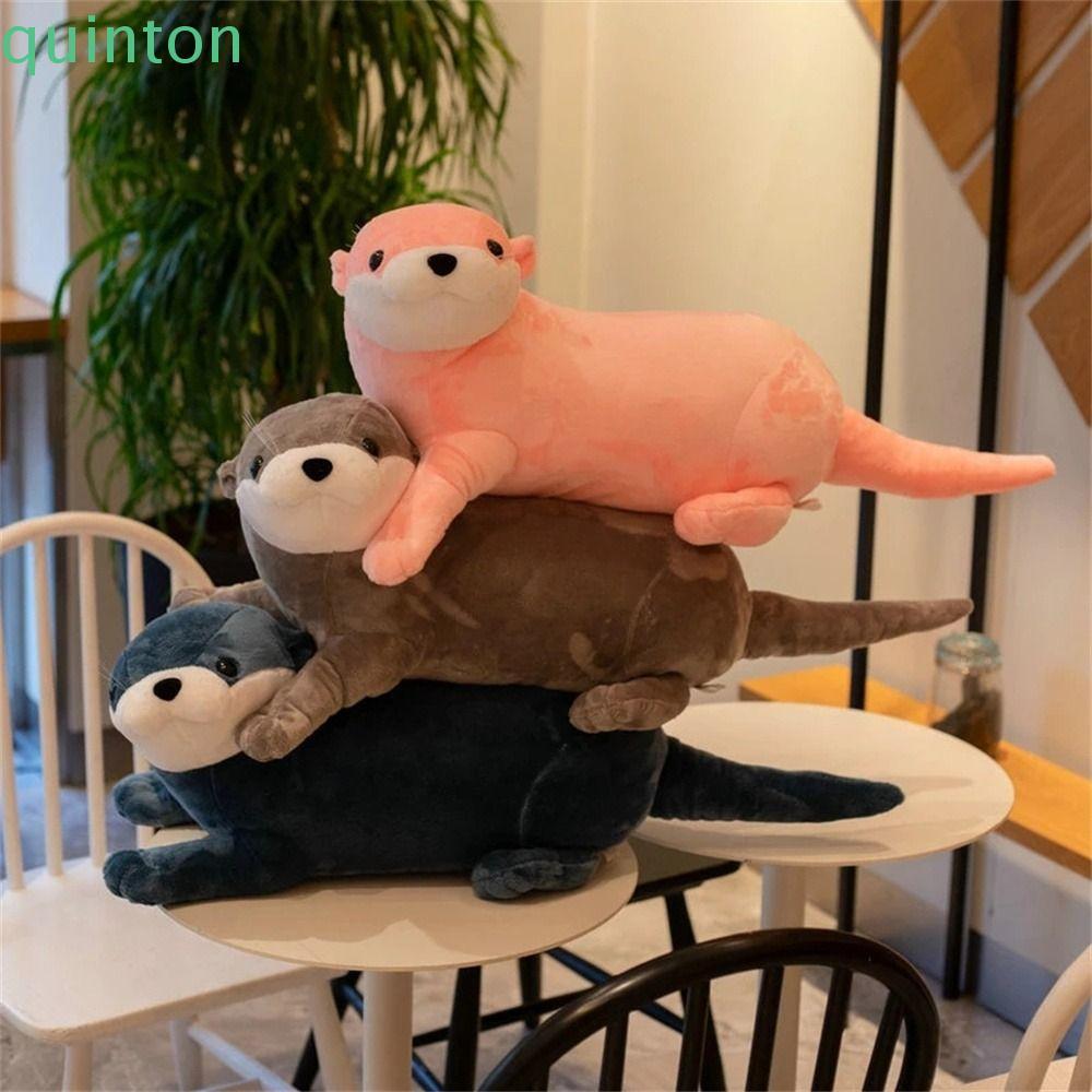 QUINTON Otter Plush ของเล่นคริสต์มาส Otter ตุ๊กตาตุ๊กตาน่ารักนุ่มของขวัญเด็กเหมือนจริง Reallife Otte