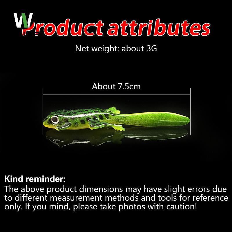 ODS Lua Soft Bait Soft Dollfish 7.5 ซม./3g Thunder Frog Lizard เลียนแบบเหยื่อนุ่มซิลิโคนนุ่ม OD