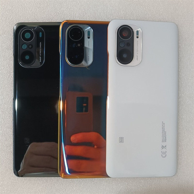 ฝาหลังสําหรับ Xiaomi Poco F3 5G M2012K11AG แบตเตอรี่ด้านหลังกรณีพร้อมกรอบกล้องกระจกเลนส์