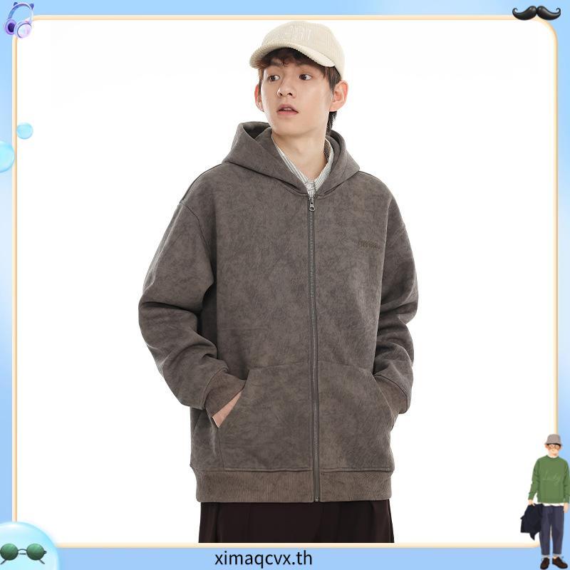 URTHE - เสื้อฮู้ด เเขนยาว รุ่น 3D METAL JK