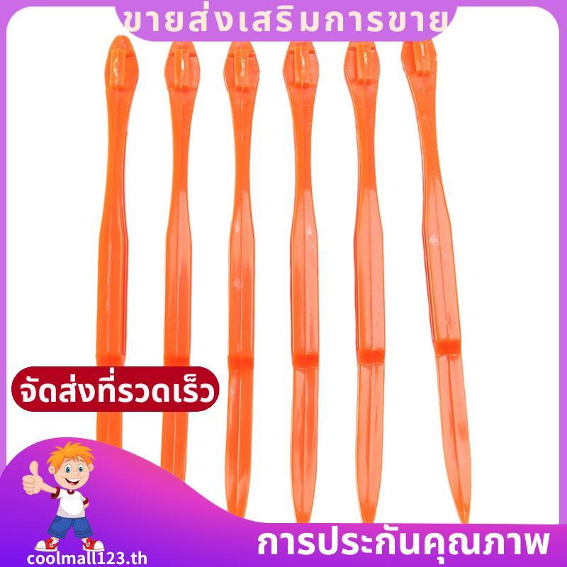 6PCS Easy Orange Citrus Peeler ในสีส้มสดใสเครื่องมือห้องครัว .coolmall123th