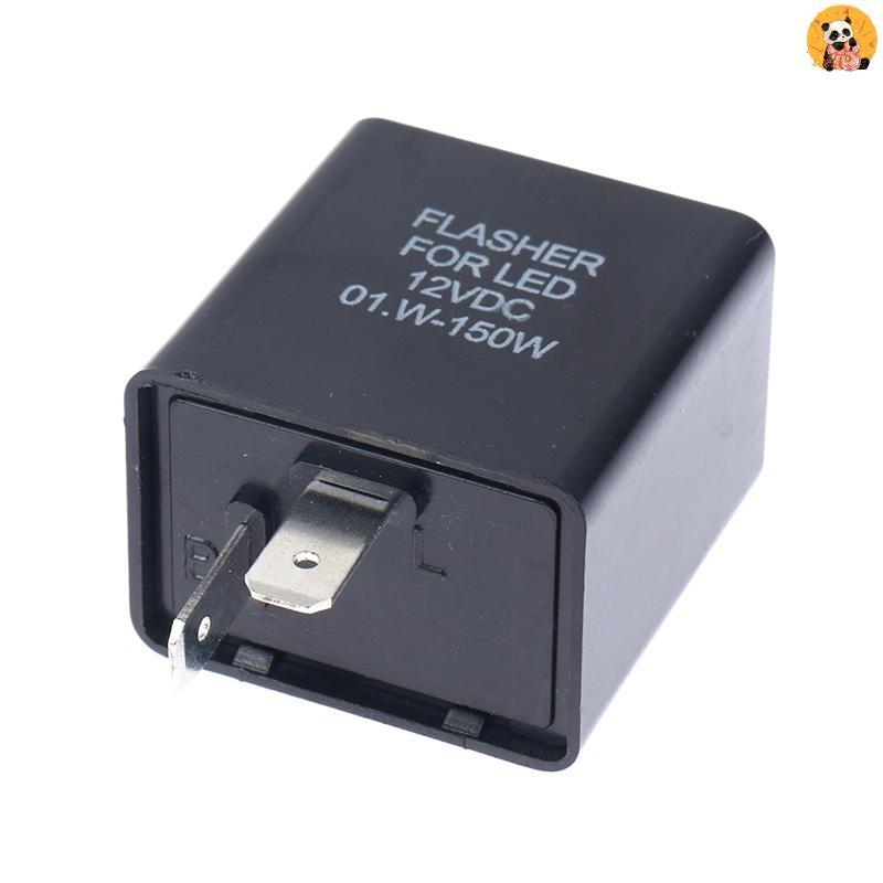[CO] 2 ขารถจักรยานยนต์ LED Flasher Relay 12V ไฟเลี้ยวไฟกระพริบ Flasher Relay [TH]
